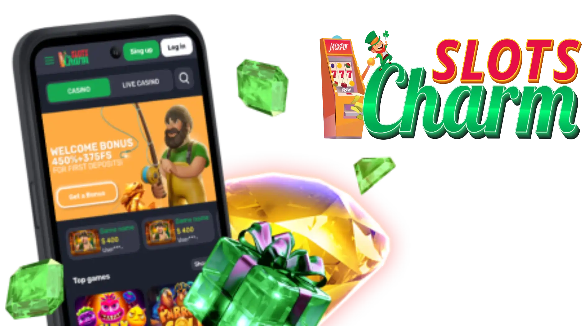SlotsCharm Casino App Screenshot